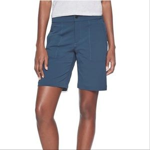 Athleta Trekkie 2.0 navy blue Bermuda hiking shorts